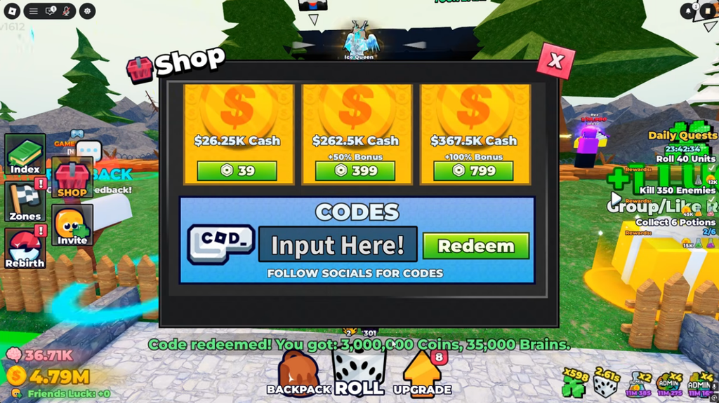 Roll to Defend code redeem