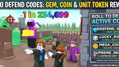 Roblox Roll to Defend codes banner