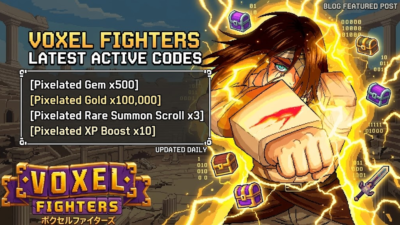 Roblox Voxel Fighters codes banner